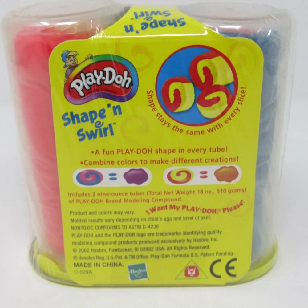 Play-Doh Shape 'n Swirl Modeling Compound Set 18oz New Sealed Hasbro Age 2+